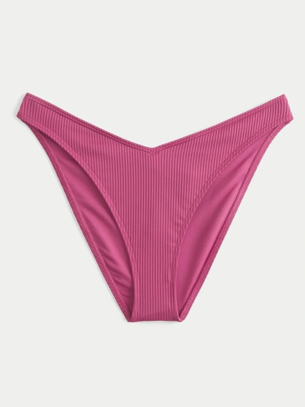 Hollister Pink Ribbed Cheeky Bikini Set NWOT - Picture 2 of 6